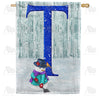 America Forever Just Keep Shovelin' Monogram House Flag