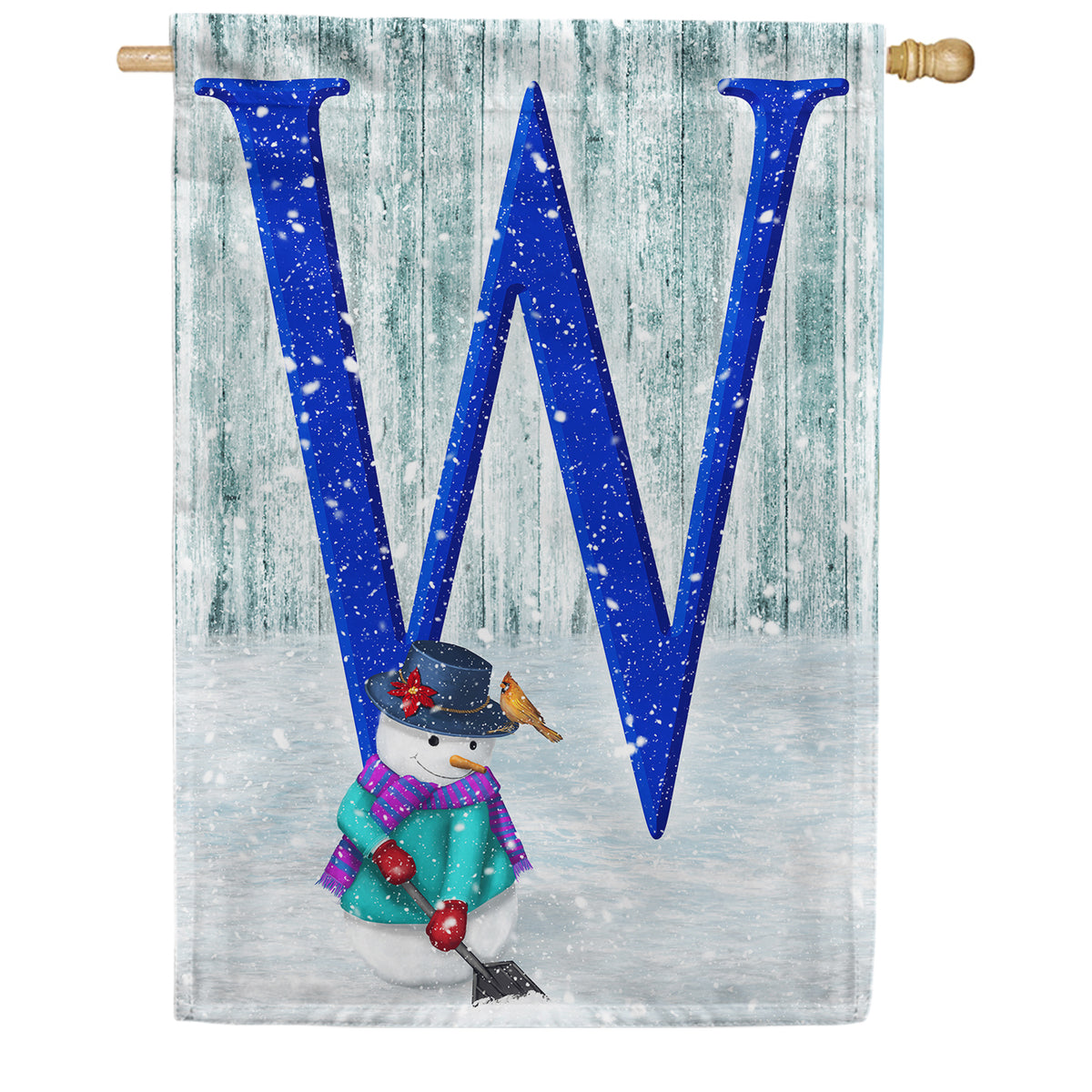 America Forever Just Keep Shovelin' Monogram House Flag