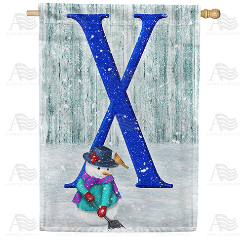 America Forever Just Keep Shovelin' Monogram House Flag