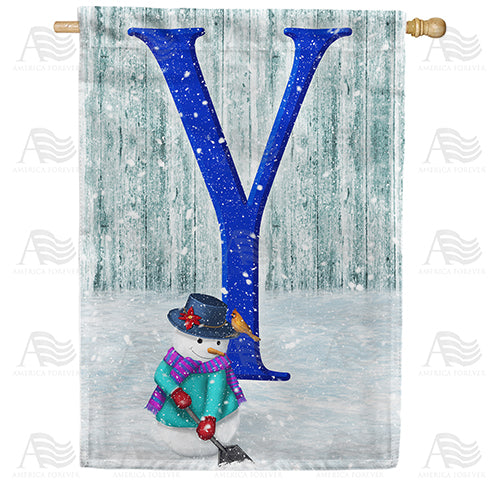 America Forever Just Keep Shovelin' Monogram House Flag