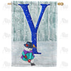 America Forever Just Keep Shovelin' Monogram House Flag