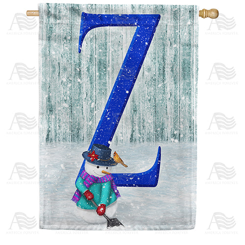 America Forever Just Keep Shovelin' Monogram House Flag