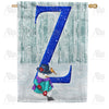 America Forever Just Keep Shovelin' Monogram House Flag