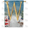 America Forever Merry Christmas USA Monogram House Flag