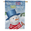 America Forever There's Snow Sun Today! House Flag