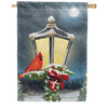 America Forever Winter Lamp Warmth House Flag