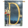 America Forever Winter Lamp Warmth Monogram House Flag
