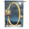 America Forever Winter Lamp Warmth Monogram House Flag