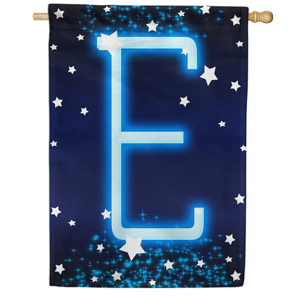 America Forever New Year Starlight Monogram House Flag