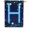 America Forever New Year Starlight Monogram House Flag