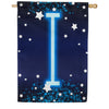 America Forever New Year Starlight Monogram House Flag