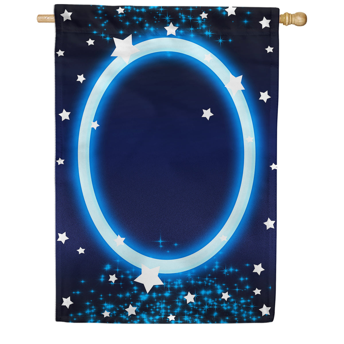 America Forever New Year Starlight Monogram House Flag