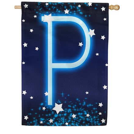 America Forever New Year Starlight Monogram House Flag