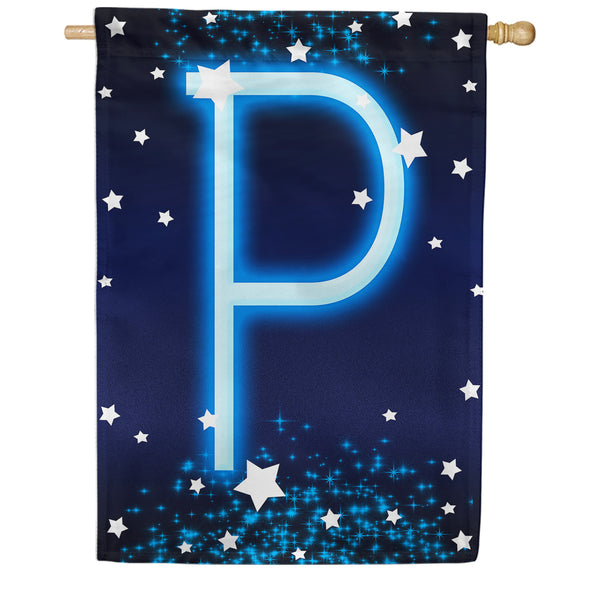 America Forever New Year Starlight Monogram House Flag