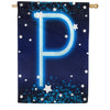 America Forever New Year Starlight Monogram House Flag