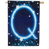 America Forever New Year Starlight Monogram House Flag