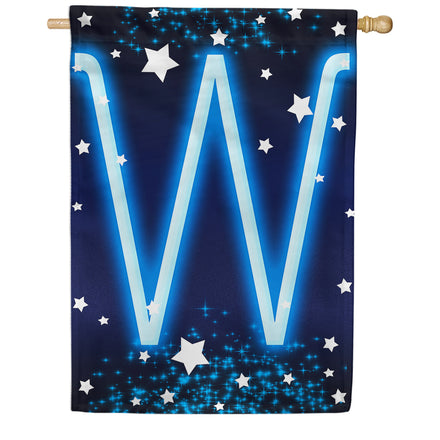 America Forever New Year Starlight Monogram House Flag