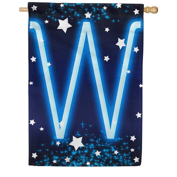 America Forever New Year Starlight Monogram House Flag