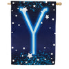 America Forever New Year Starlight Monogram House Flag