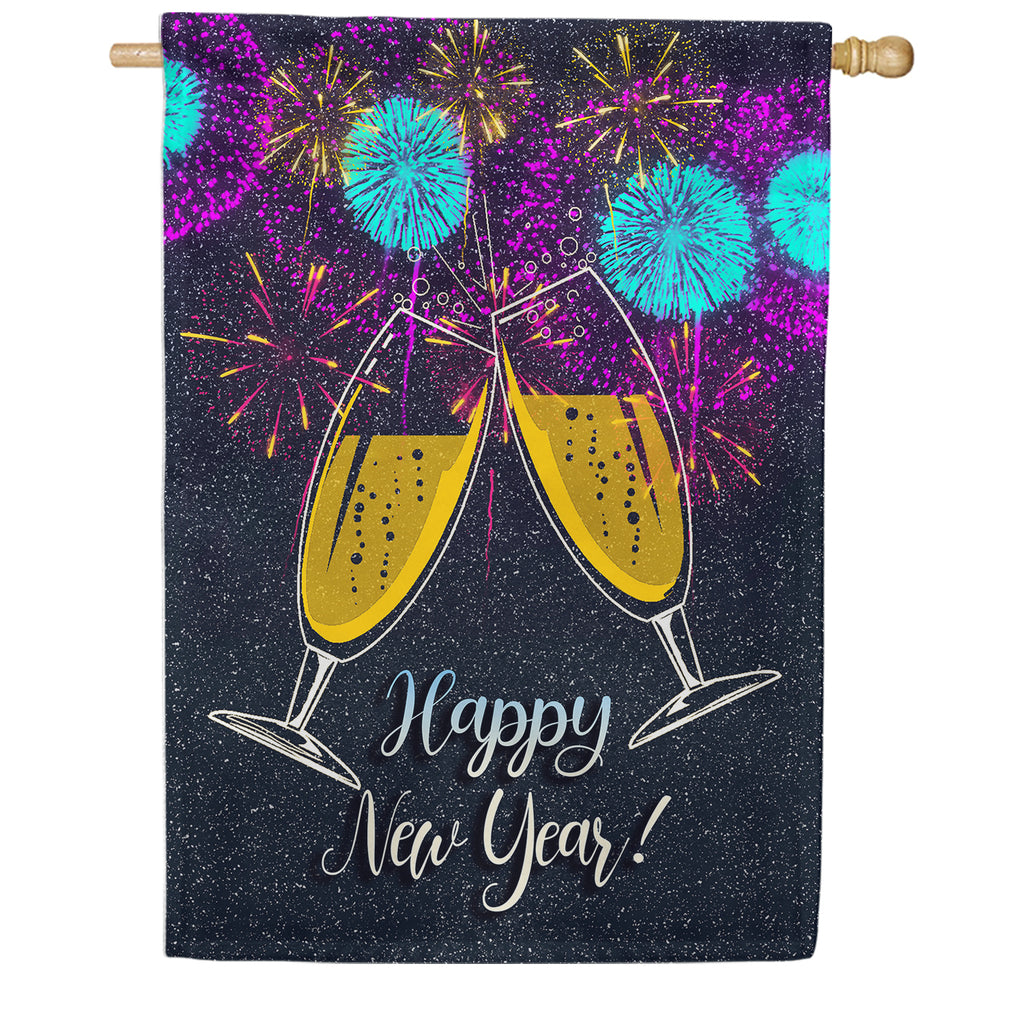 America Forever New Year Cheers House Flag