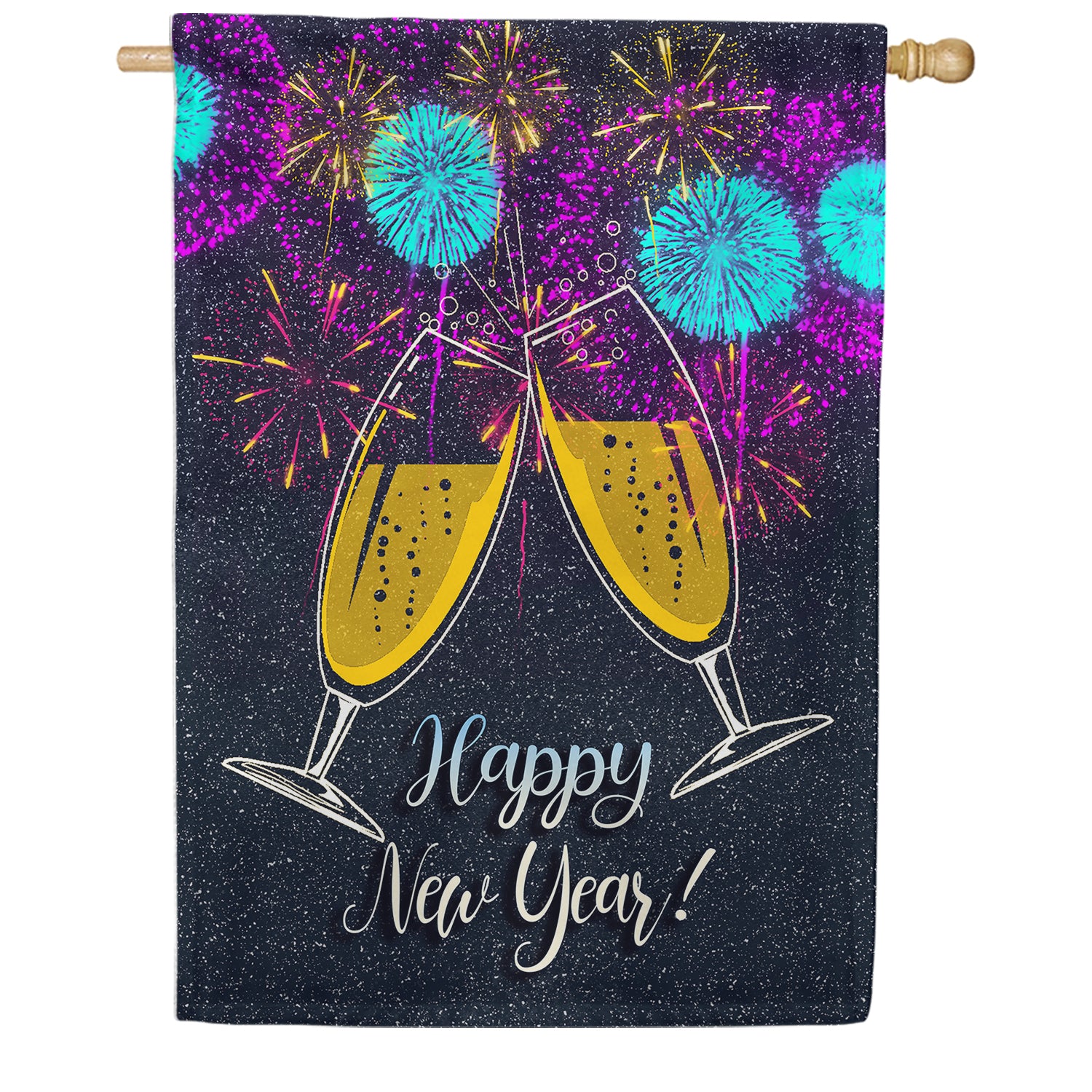 America Forever New Year Cheers House Flag