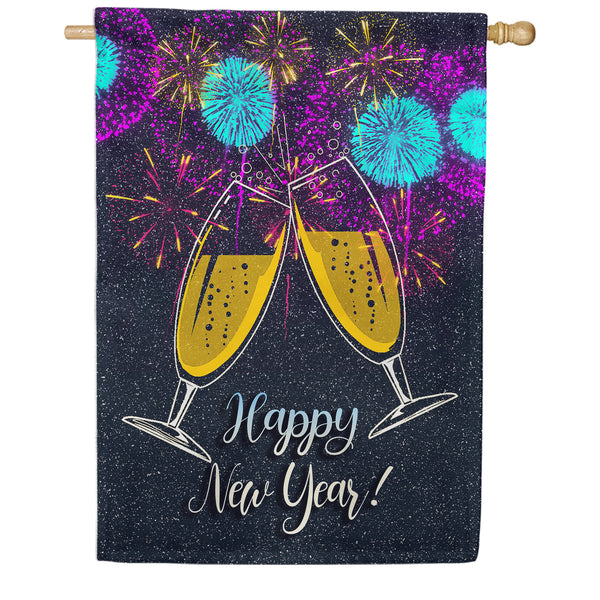 America Forever New Year Cheers House Flag