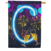 America Forever New Year Cheers Monogram House Flag