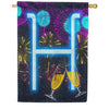 America Forever New Year Cheers Monogram House Flag
