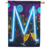 America Forever New Year Cheers Monogram House Flag