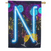 America Forever New Year Cheers Monogram House Flag