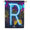 America Forever New Year Cheers Monogram House Flag