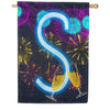 America Forever New Year Cheers Monogram House Flag