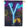 America Forever New Year Cheers Monogram House Flag