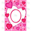 America Forever Happy Valentine's Day Hearts Monogram House Flag