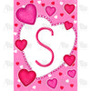 America Forever Happy Valentine's Day Hearts Monogram House Flag