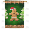 America Forever Santa Gingerbread Man House Flag