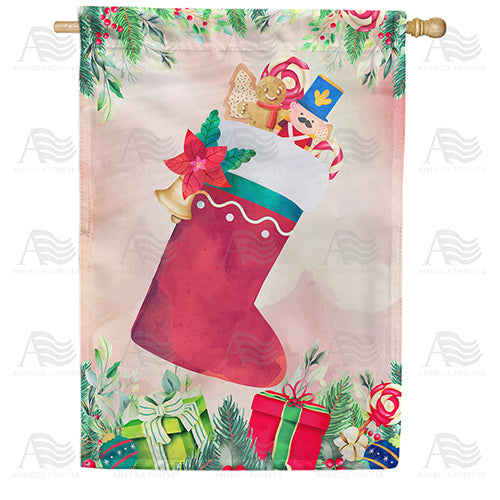 America Forever Vintage Stocking House Flag