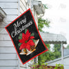 America Forever Merry Christmas Bells House Flag