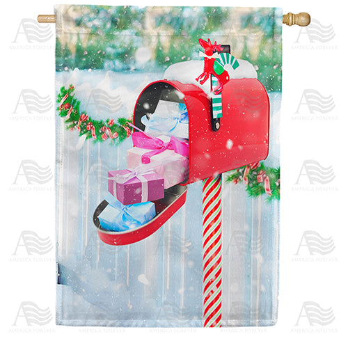 America Forever Christmas Gifts Delivery House Flag