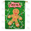 America Forever Festive Gingerbread Man House Flag