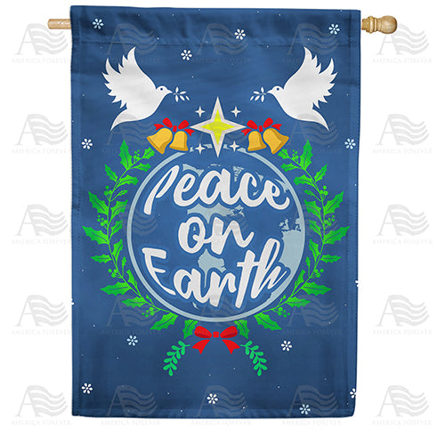 America Forever Let There Be Peace On Earth House Flag