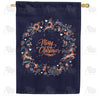 America Forever Blue Christmas House Flag
