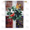 America Forever Bird's Eye View Of Christmas House Flag