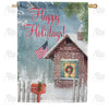 America Forever Happy Holidays! House Flag