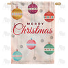 America Forever Merry Christmas Balls House Flag