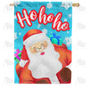 America Forever Ho Ho Ho Santa Claus House Flag
