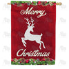 America Forever Merry Christmas White Deer House Flag