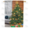 America Forever Home For Christmas Tree House Flag