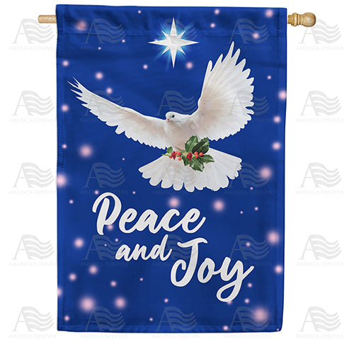 America Forever Peace And Joy Dove House Flag