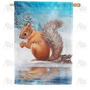 America Forever Squirrel's Pond Reflection House Flag